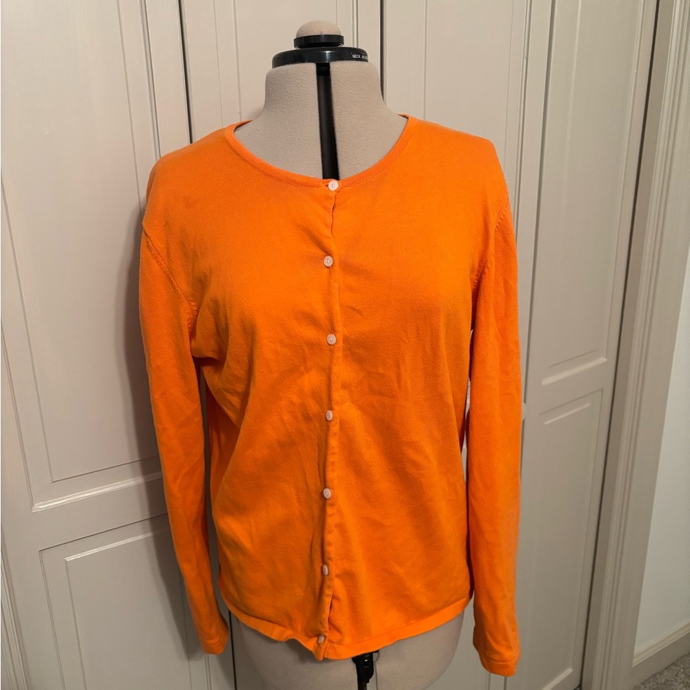 Lilly Pulitzer Vibrant Orange Button-Down Shirt